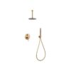 Monomando Ducha Oculto Techo Monza Oro Cepillado (Imex)