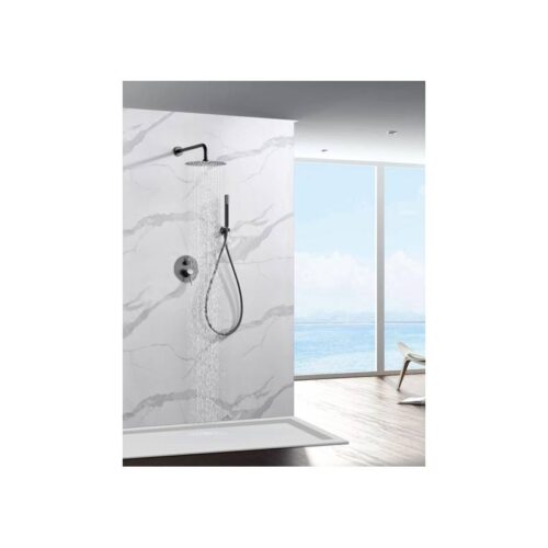 Termostatico Ducha Oculto Pared Monza Black-Metal (Imex)
