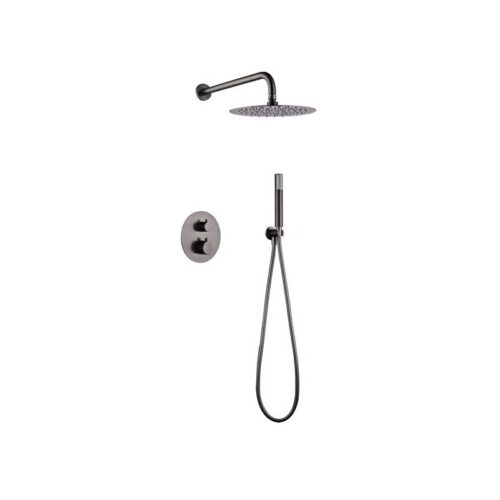 Termostatico Ducha Oculto Pared Monza Black-Metal (Imex)