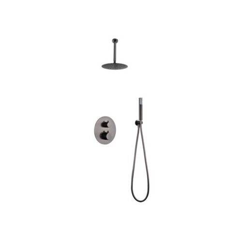 Termostatico Ducha Oculto Techo Monza Black-Metal (Imex)