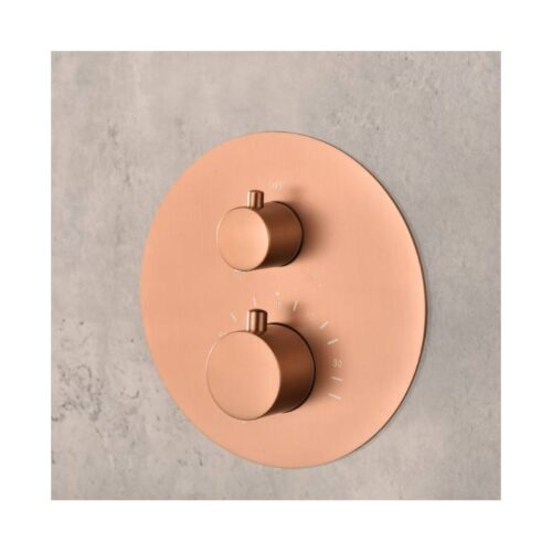 Termostatico Ducha Empotrado Pared Monza Oro Rosa (Imex)