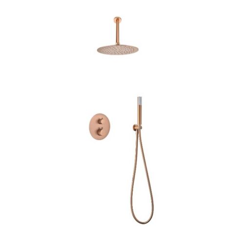 Termostatico Ducha Oculto Techo Monza Oro Rosa (Imex)