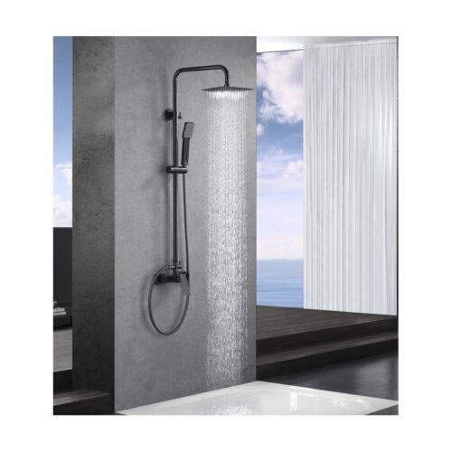 Columna Monomando Ducha Art Black Gum Metal (Imex)