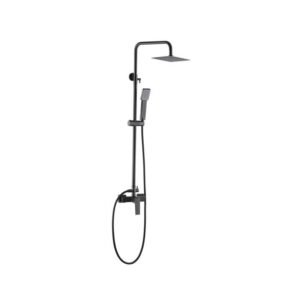 Columna Monomando Ducha Art Black Gum Metal (Imex)