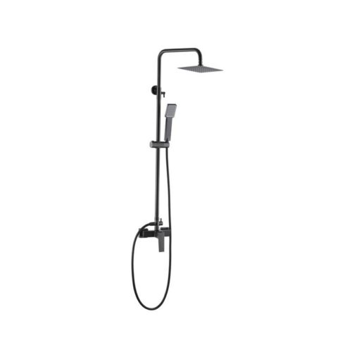Columna Monomando Ducha Art Black Gum Metal (Imex)