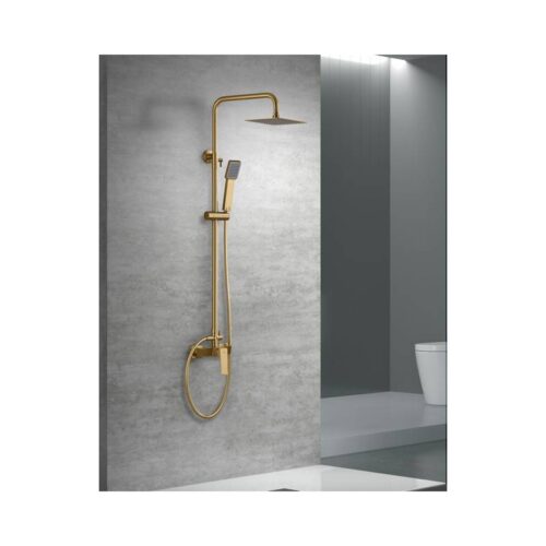 Columna Monomando Ducha Art Oro Cepillado (Imex)