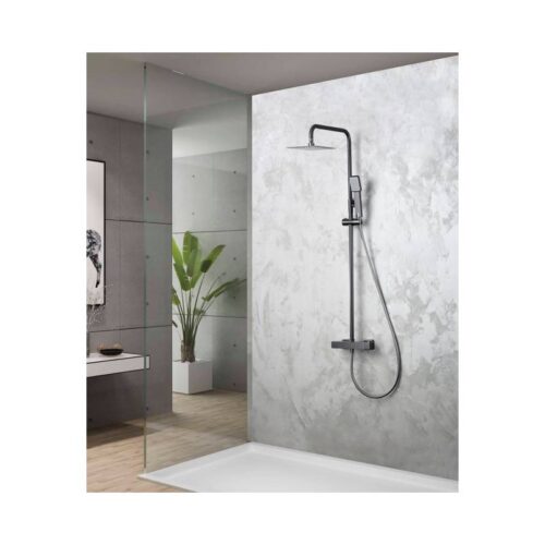 Columna Termostatico Ducha Art Black Gun Metal (Imex)