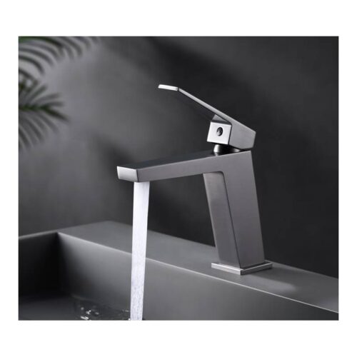 Monomando Lavabo Art Black Gun Metal (Imex)