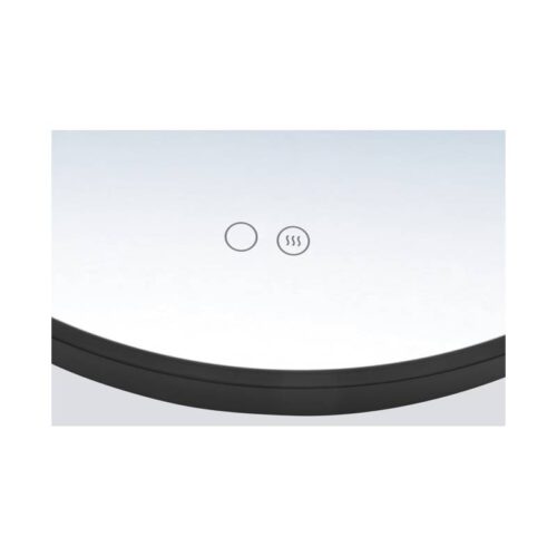 Espejo Baño Nepal Luz Led Negro (Ledimex)