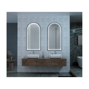 Espejo Baño Roma Luz Led Negro Mate (Ledimex)