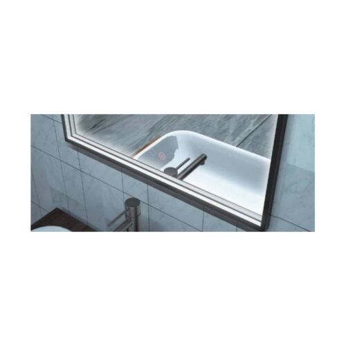 Espejo Baño Roma Luz Led Negro Mate (Ledimex)