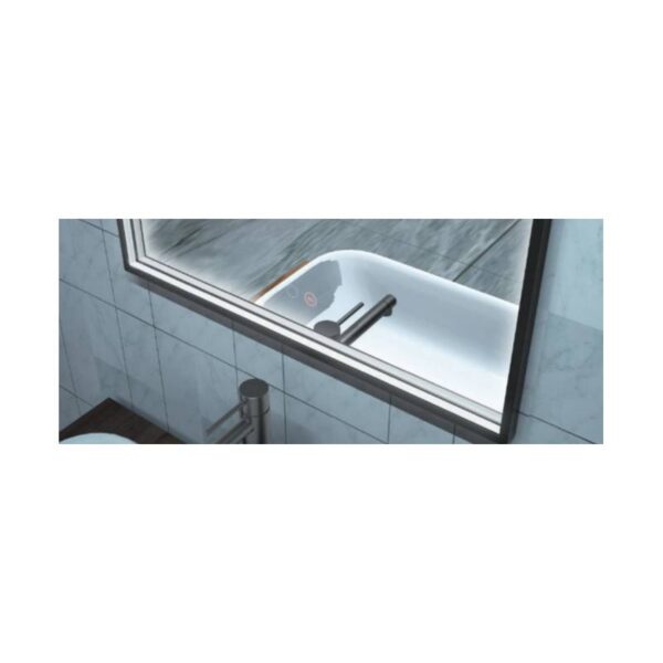 Espejo Baño Roma Luz Led Negro Mate (Ledimex)