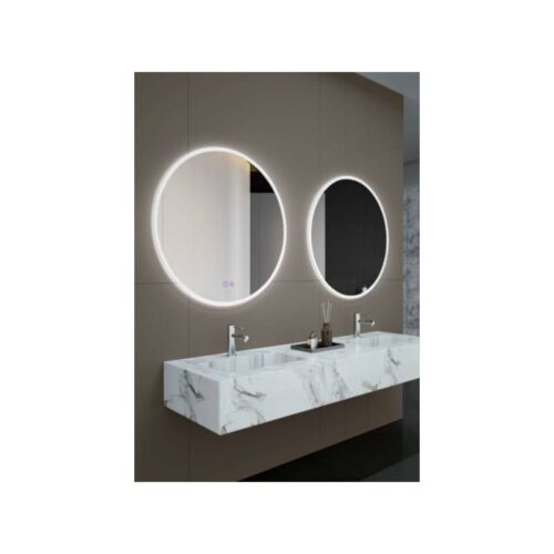 Espejo Baño Atenas Luz Led Negro (Ledimex)