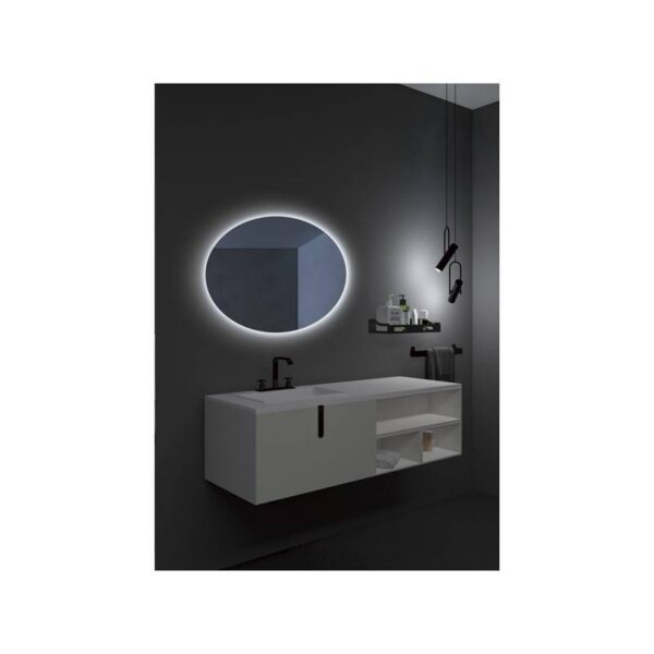 Espejo Baño Oval Luz Led (Ledimex)