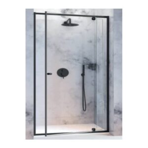 Mampara Pivot Negro, Puerta Pivotante (Kassandra)