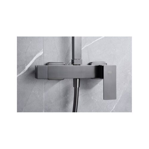 Columna Monomando Ducha Pisa Black Gun Metal (Imex)