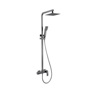 Columna Monomando Ducha Pisa Black Gun Metal (Imex)