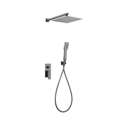 Monomando Ducha Oculto Pared Pisa Black Gun Metal (Imex)