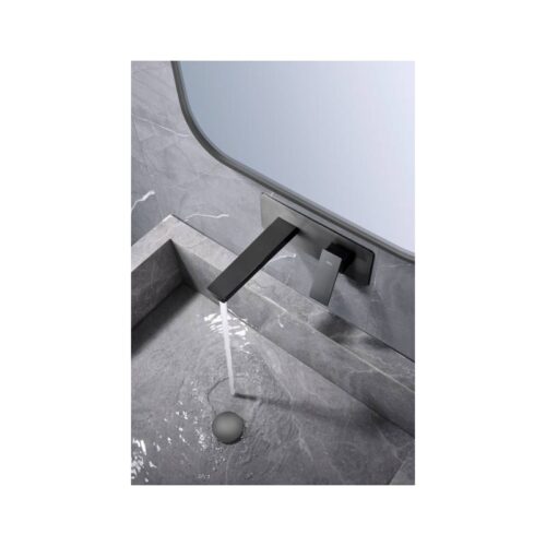 Monomando Lavabo Empotrar Pisa Black Gun Metal (Imex)