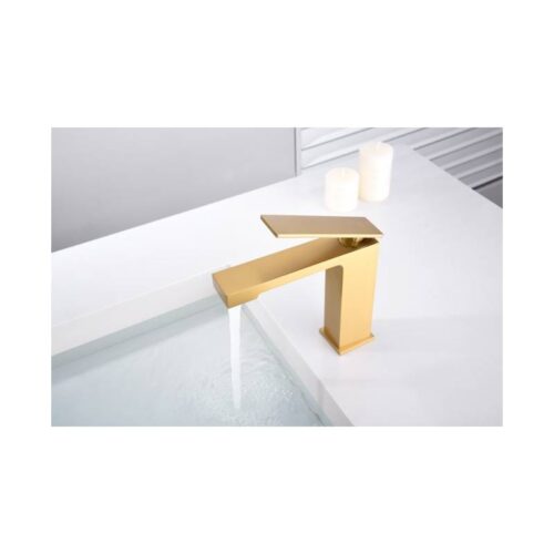 Monomando Lavabo Pisa Oro Cepillado (Imex)