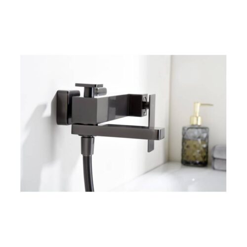 Monomando Bañera Pisa Black Gun Metal (Imex)