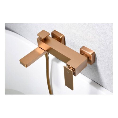 Monomando Bañera Pisa Oro Rosa (Imex)