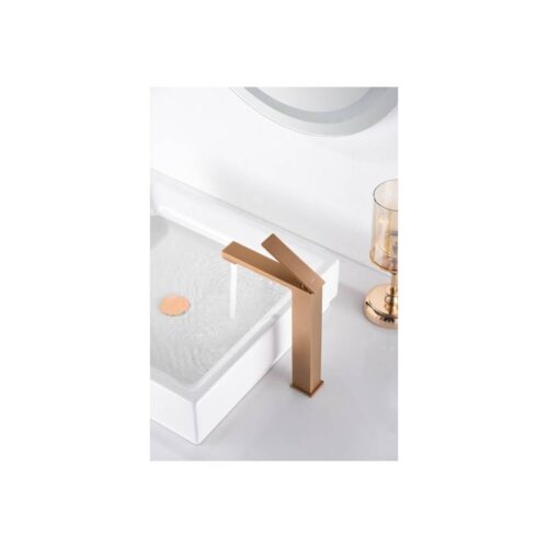 Monomando Lavabo Alto Pisa Oro Rosa (Imex)
