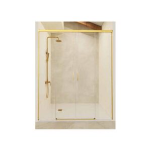 Mampara Stylo 200 Oro Cepillado ( Bathroom Screens )