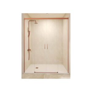 Mampara Stylo 200 Oro Rosa Cepillado ( Bathroom Screens )