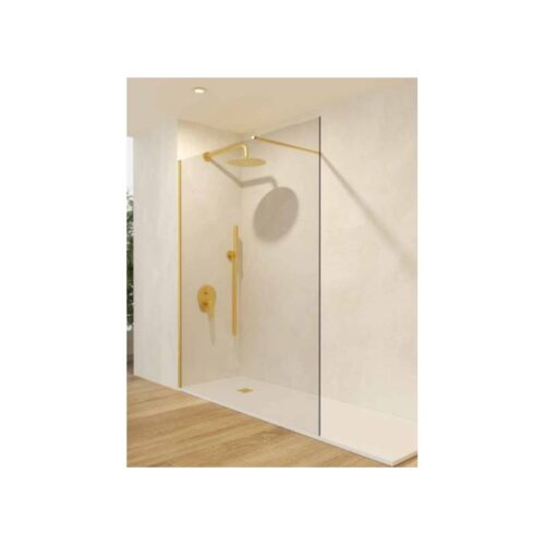 Panel Fijo Screen Oro Cepillado 6 (Bathroom Screens)