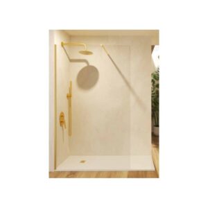Panel Fijo Screen Oro Cepillado 6 (Bathroom Screens)