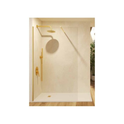 Panel Fijo Screen Oro Cepillado 6 (Bathroom Screens)