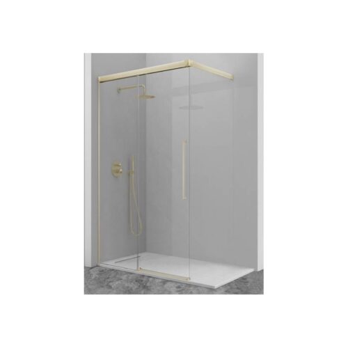 Mampara Pavía 500 Oro Cepillado (Kassandra)