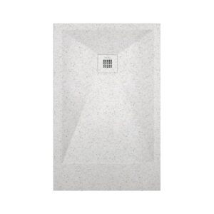 Plato Ducha Resina Granito Blanco 3D