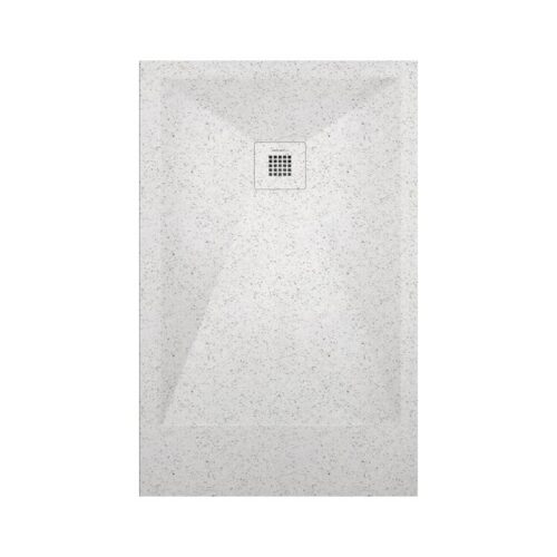 Plato Ducha Resina Granito Blanco 3D