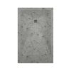 Plato Ducha Resina Terrazo Gris 3D