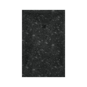 Plato Ducha Resina Terrazo Negro 3D