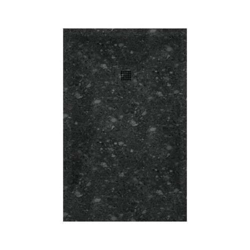 Plato Ducha Resina Terrazo Negro 3D