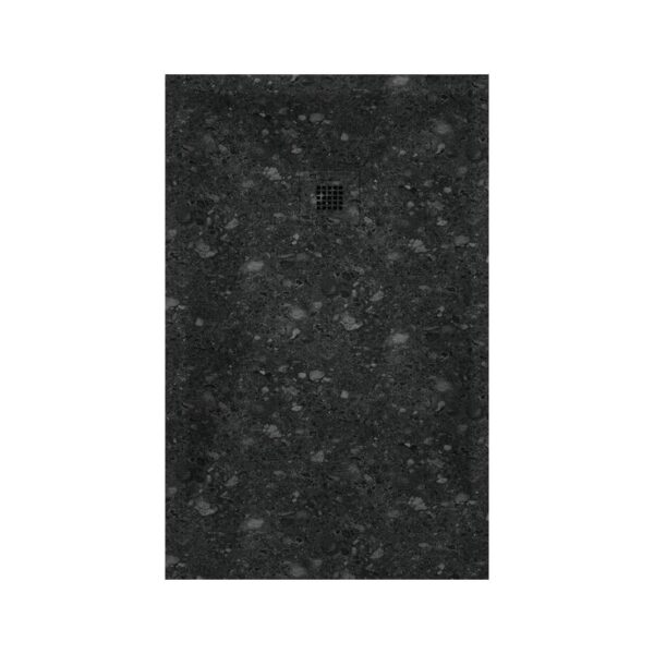 Plato Ducha Resina Terrazo Negro 3D