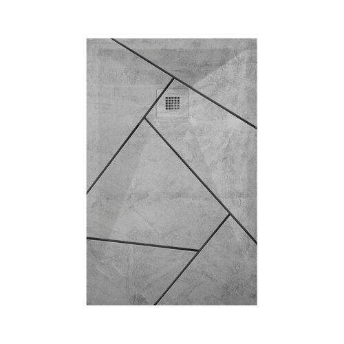 Plato Ducha Resina Cemento 04 3D
