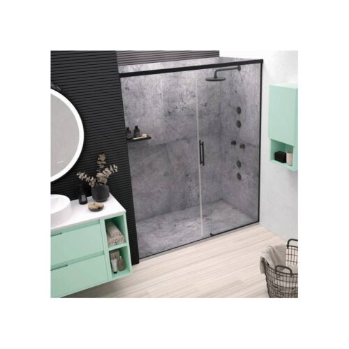 Plato Ducha Resina Cemento 06 3D