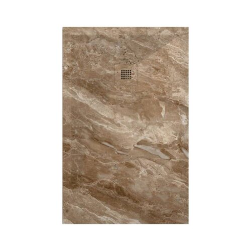 Plato Ducha Resina Emperador Claro 3D