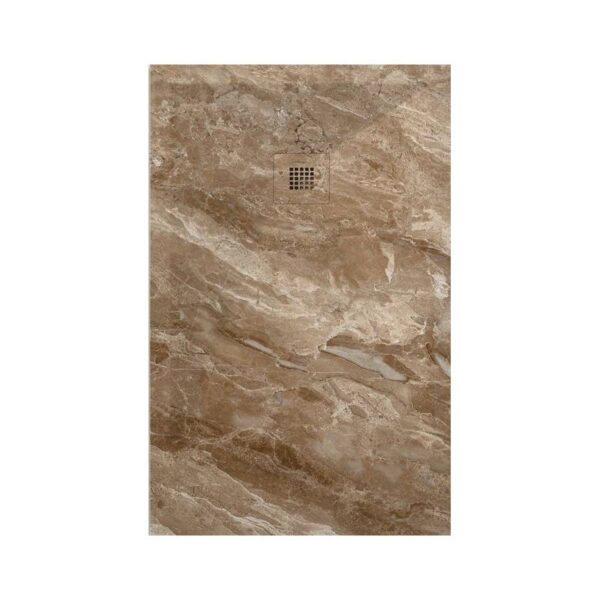 Plato Ducha Resina Emperador Claro 3D