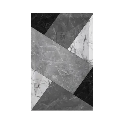 Plato Ducha Resina Mosaico BN 02 3D