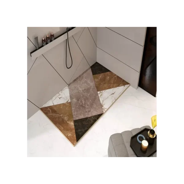 Plato Ducha Resina Mosaico Color 02 3D