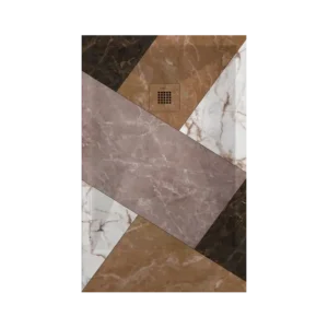 Plato Ducha Resina Mosaico Color 02 3D