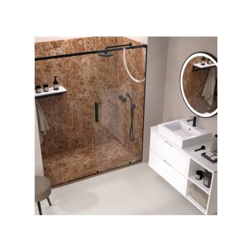 Plato Ducha Resina Oasis Marrón Claro 3D