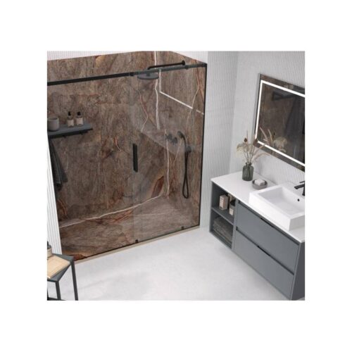 Plato Ducha Resina Rain Forest Brown 3D