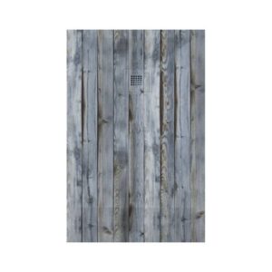Plato Ducha Resina Rustico Azul 3D