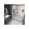 Plato Ducha Resina Rustico Blanco 3D